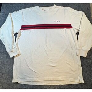 Vintage Chaps Ralph Lauren Long Sleeve Shirt Men's Large Rugby Stripe Y2K Style